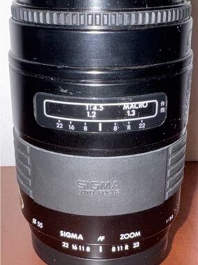 Sigma Beauty Black and Gray Zoom Camera Lens with Autofocus